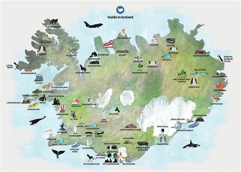 Guide to iceland - Husavik Map. Husavik is a small town in North Iceland and one of the best places in the world to go whale watching. Most boat tour operators offer 100% sighting rates in the summer months. The water is home to baleen whales, dolphins and porpoises, and Arctic puffins are also often seen in the area. 